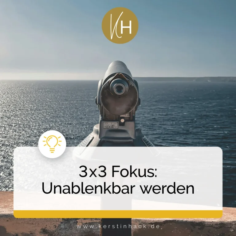 3 x 3 Focus: Becoming unstoppable 